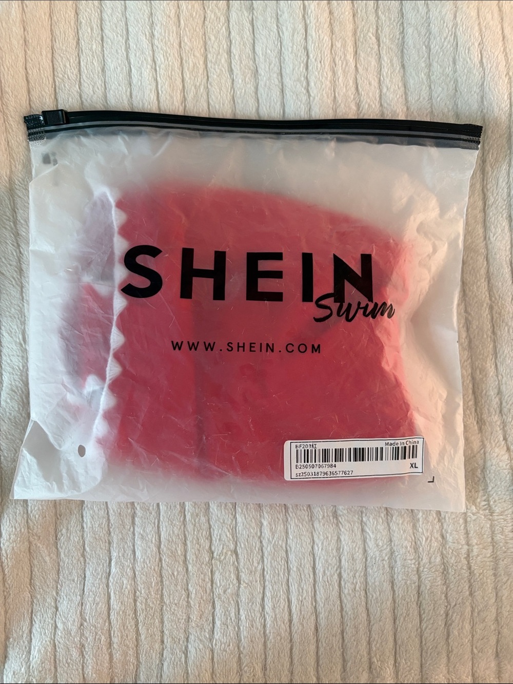 SHEIN Women’s XL Red Swim Bikini Bottoms in Packaged Pouch